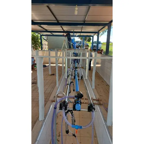 Unidade Final Ordenhadeira Canalizada Em Inox 50 Lt Completa