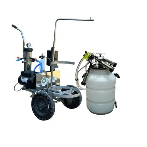 Ordenhadeira Móvel Inox In pulse Bv 450 com suporte de conjunto