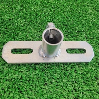 Suporte de Parede para Tubo 1/2 Consola Prateado - imagem 2