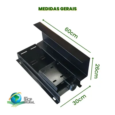 Base para fixação bomba e motor com esticador correia 500/900 (60x26cm)