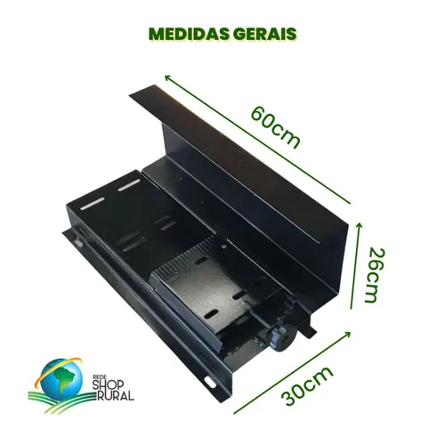 Base para fixação bomba e motor com esticador correia 500/900 (60x26cm)