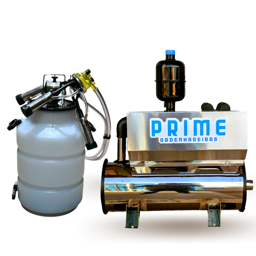Ordenhadeira Inox Prime Balde ao Pé BV 300L 1CV até 3 Conjuntos