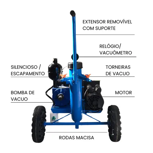 Ordenhadeira Móvel Mini Prime Bv 300 - 1 a 2 conjuntos de ordenha