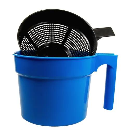 Caneca para teste de mastite com tela preta