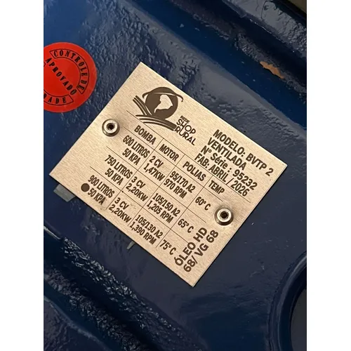 Bomba de vácuo 900 l Triunfo ventilada bvt2