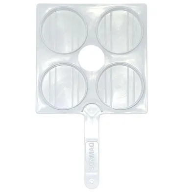 Raquete Com 4 Cavidades Para Teste De Mastite (ordenha)