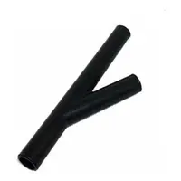 10490 - EMENDA EM Y 1/2 PRETO PLASTICO - imagem 1