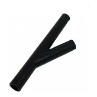 Emenda em y 1/2 preto plastico - imagem 1