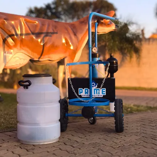 Ordenhadeira Mecânica Móvel Prime Bv450, motor 2cv  - com suporte para tarro