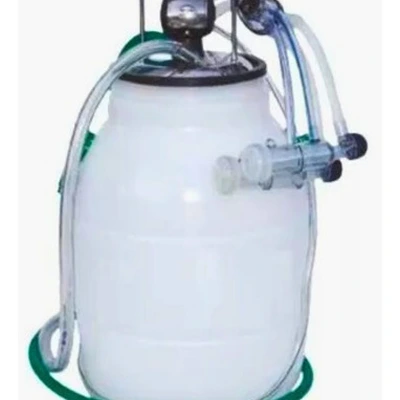 Conjunto De Ordenha Para Cabra Coletor 205ml E Latão/tarro