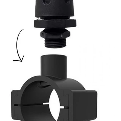 Regulador De Vacuo Com Abracadeira Cano 50mm Rosca 1/2 Ch