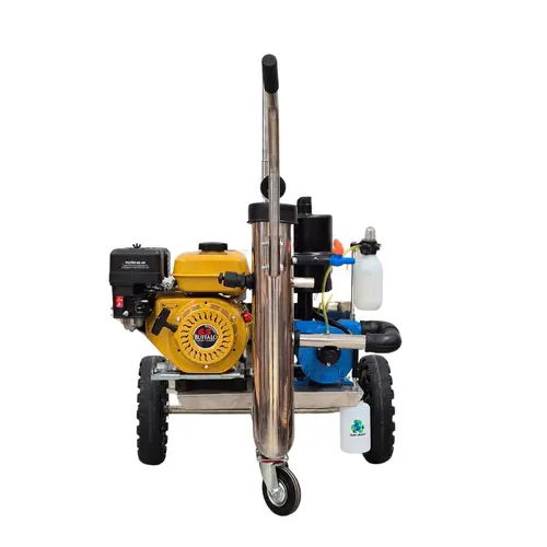 Ordenhadeira Móvel em inox com sup. de conjunto - Motor a gasolina