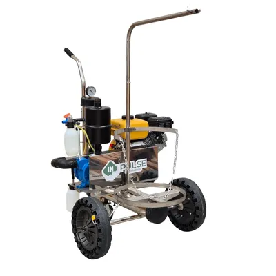 Ordenhadeira a Gasolina Móvel em inox com supurte de conjunto completo - Pronto para uso