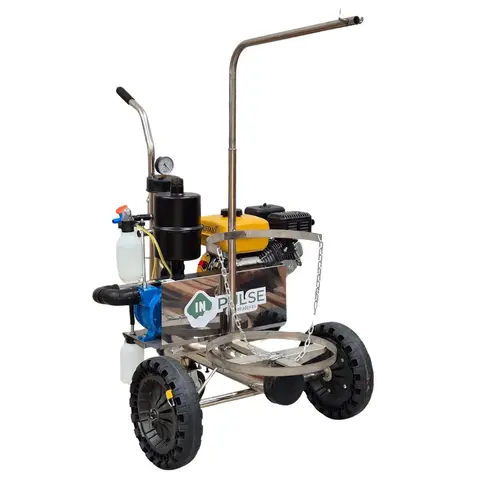 Ordenhadeira Móvel em inox com sup. de conjunto - Motor a gasolina