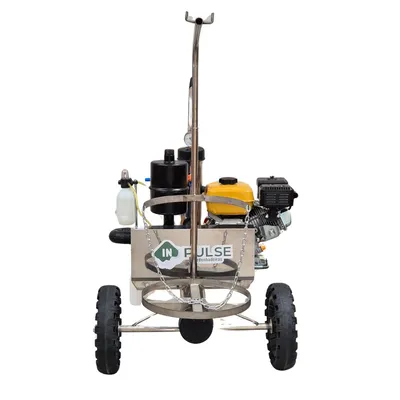 Ordenhadeira a Gasolina Móvel em inox com supurte de conjunto completo - Pronto para uso