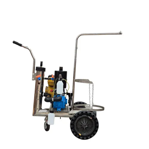 Ordenhadeira Móvel em inox com sup. de conjunto - Motor a gasolina