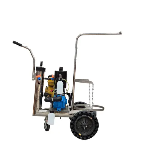 Ordenhadeira Móvel em inox com sup. de conjunto - Motor a gasolina