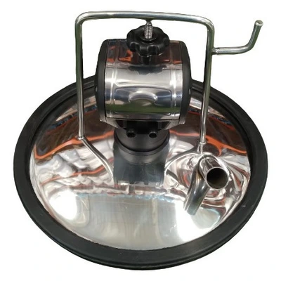 Tampa Do Tarro Em Inox 1 Entradas Com Pulsador Completa