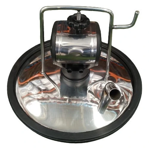 Tampa Do Tarro Em Inox 1 Entradas Com Pulsador Completa