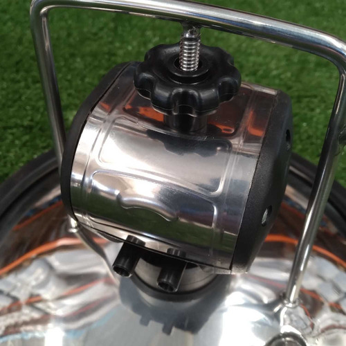 Tampa Do Tarro Em Inox 1 Entradas Com Pulsador Completa