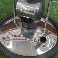 Tampa Do Tarro Em Inox 1 Entradas Com Pulsador Completa - imagem 3