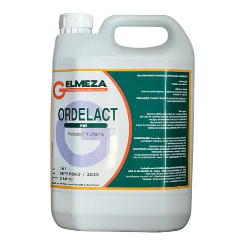 Pré-Ordenha Ordelact Gelmeza 5 Litros