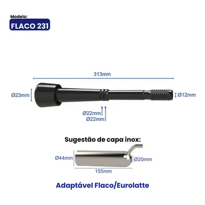 Teteira Insuflado Flaco Eurolatte 231 - In Pulse