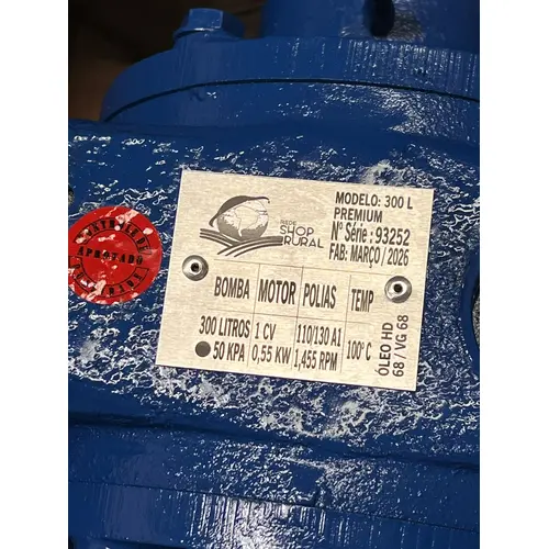 Bomba De Vacuo 300 Litros Triunfo aramidas