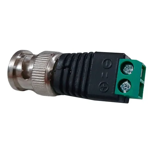 Conector bnc macho com borne