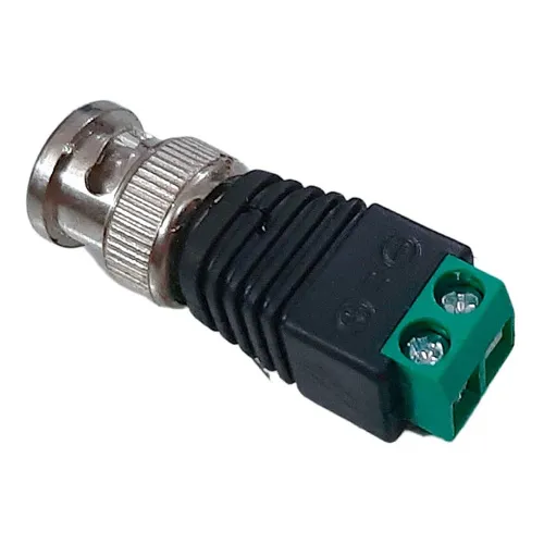 Conector bnc macho com borne