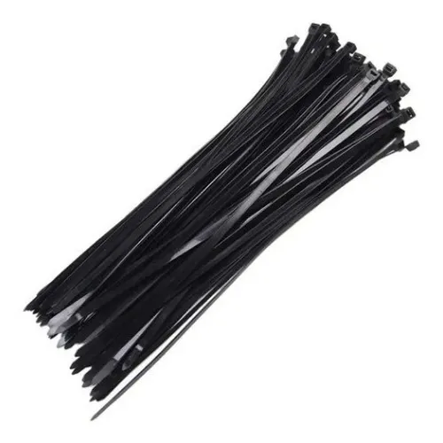 Abraçadeira cinta nylon 200x4,8 preta pacote c/ 100 unidades