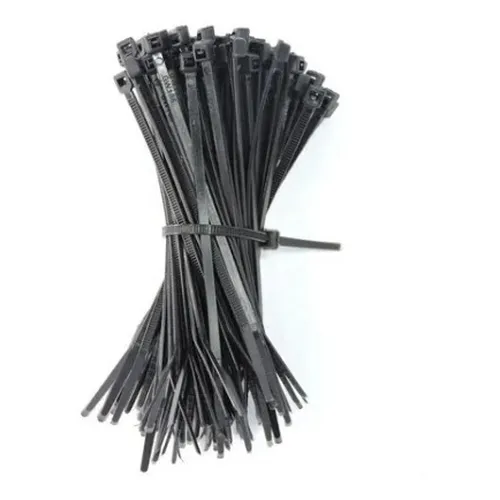 Abraçadeira cinta nylon 200x4,8 preta pacote c/ 100 unidades