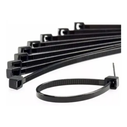 Abraçadeira cinta nylon 200x4,8 preta pacote c/ 100 unidades