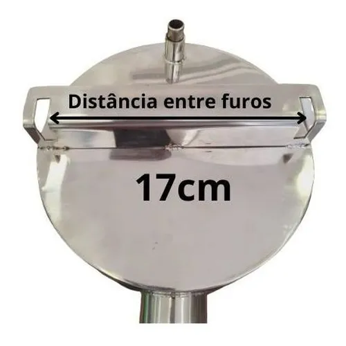 Aerador em inox para cano 50mm Eurolatte para ordenhadeira