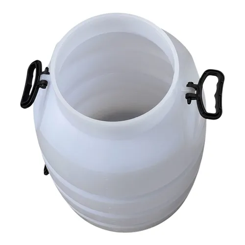Balde para ordenhadeira em plástico 40 litros com 3 alças