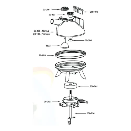 Distribuidor de vacuo para coletor orbital