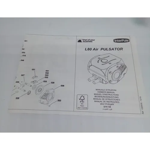 Kit conserto do pulsador Interpulse lt80 / l80 air