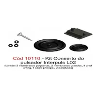 Kit conserto do pulsador l02 interplus (10110) - imagem 1