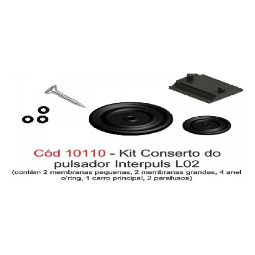 Kit conserto do pulsador l02 interplus (10110)