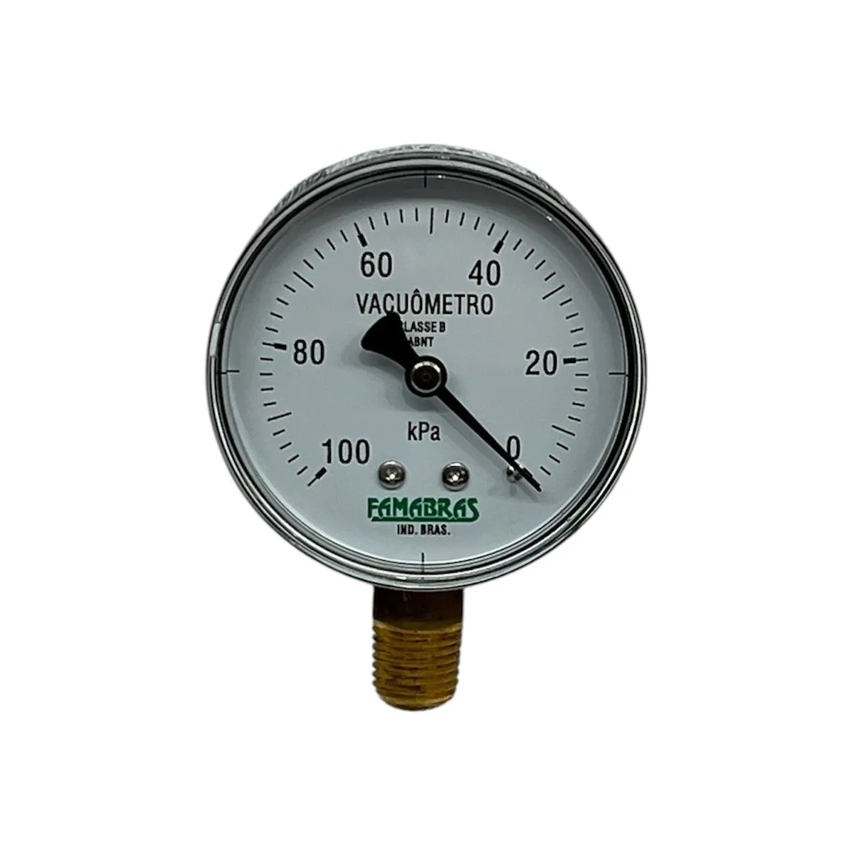 Vacuômetro analógico 100 kpa seco para ordenhadeira