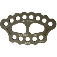 PLACA DE ANCORAGEM ALUMÍNIO 13 (8+5) FUROS 40KN - FOR ROPE ® - imagem 1