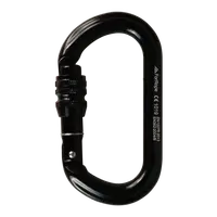 MOSQUETÃO ALUMINIO OVAL TRAVA ROSCA KEYLOCK 25kN PRETO - FOR ROPE ® - imagem 2