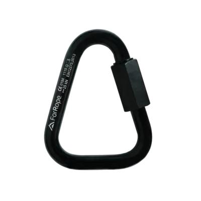 MALHA RÁPIDA DELTA AÇO - PRETO 8mm 25kN CE EN - FOR ROPE ®