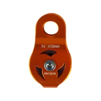 POLIA SIMPLES EM ALUMÍNIO ROLAMENTADO PLACAS FIXAS PARA CORDAS E CABOS DE 7 A 13mm - CE EN - 23kN - FOR ROPE ® - imagem 3