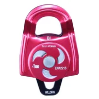 POLIA DUPLA ALUMINIO ROLAMENTADO C/ PLACAS OSCILANTES - 36kN - FOR ROPE ® - imagem 4