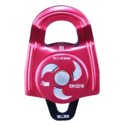 POLIA DUPLA ALUMINIO ROLAMENTADO C/ PLACAS OSCILANTES - 36kN - FOR ROPE ®