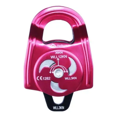 POLIA DUPLA ALUMINIO ROLAMENTADO C/ PLACAS OSCILANTES - 36kN - FOR ROPE ®