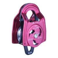 POLIA DUPLA ALUMINIO ROLAMENTADO C/ PLACAS OSCILANTES - 36kN - FOR ROPE ® - imagem 1