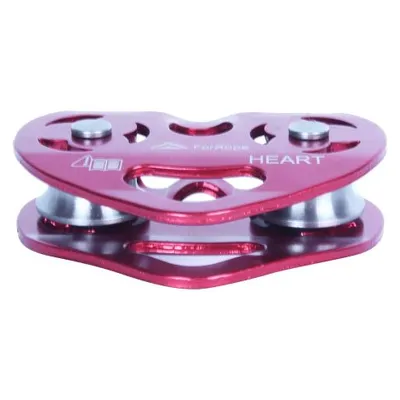 POLIA DUPLA EM LINHA ALUMINIO - HEART ( TIROLESA ) - 24kN - EN-CE - FOR ROPE ®