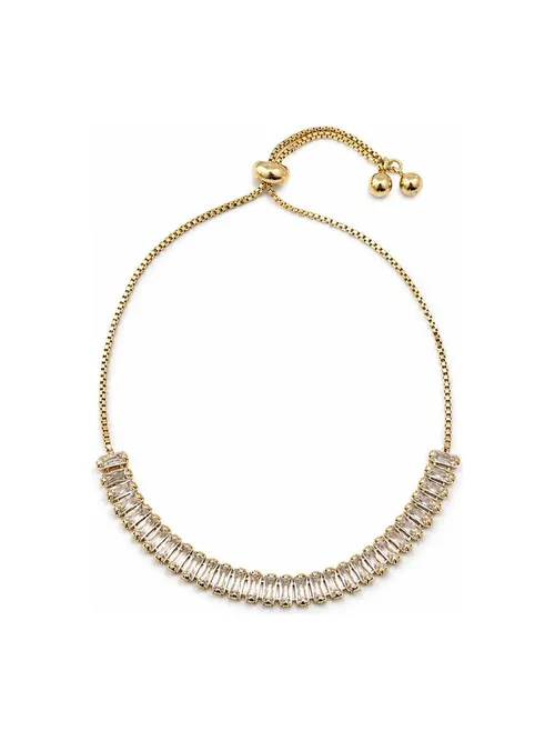 Pulseira Folheada a Ouro 18k e Prata Design Navetes